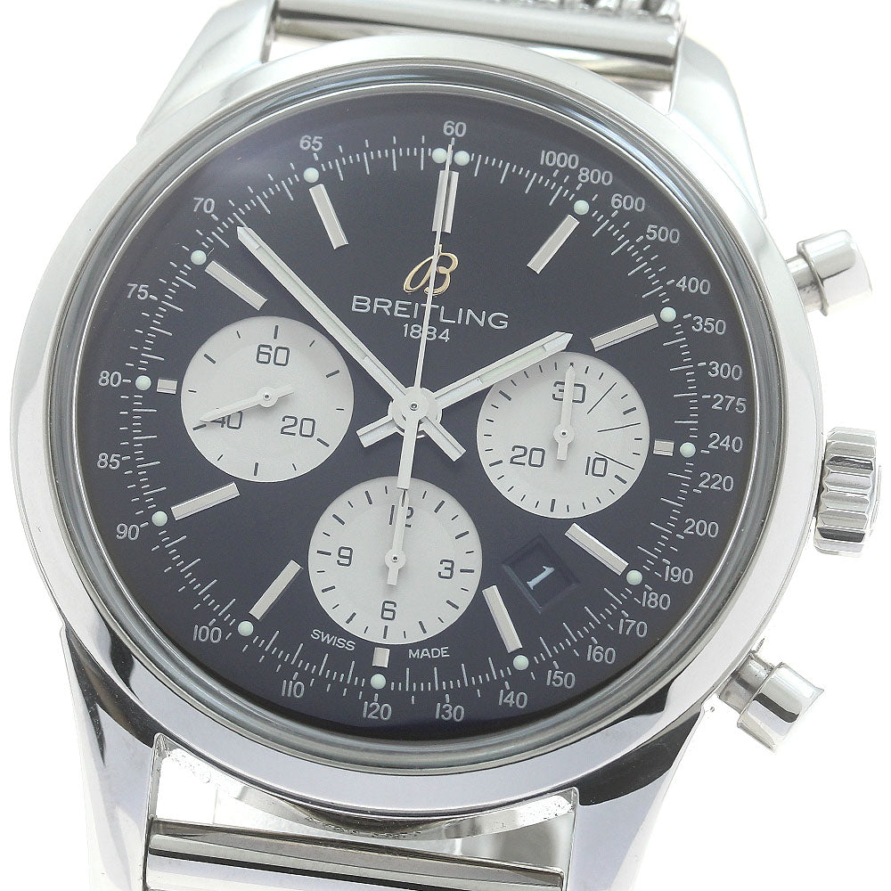 BREITLING Transocean AB0151 Chronograph black Dial Automatic Men's Watch_880579
