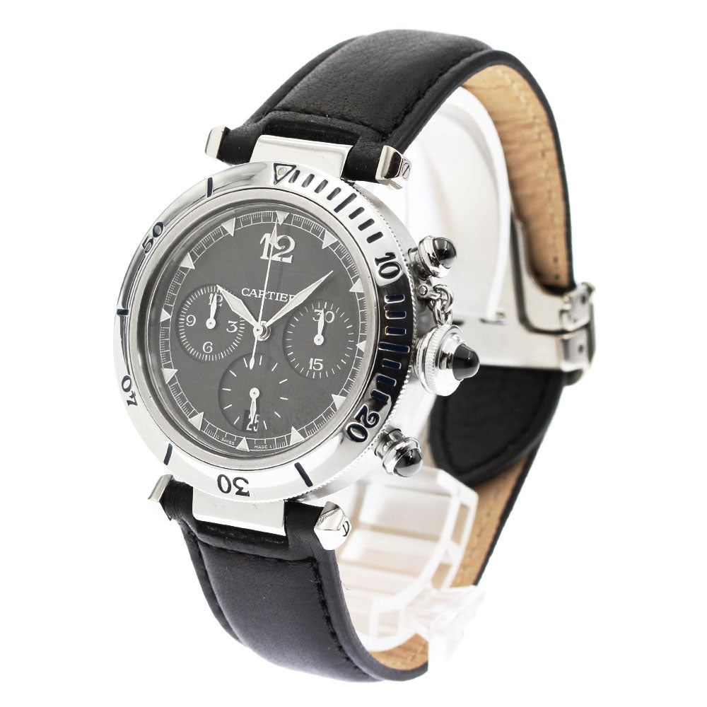 CARTIER Pasha 38 mm W3105155 Chronograph Gray Dial Automatic Men's Watch_880608