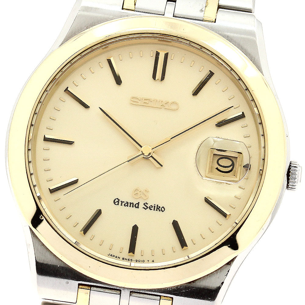 SEIKO Grand Seiko SBGG008/8N65-9010 Date gold Dial Quartz Men's Watch_880612
