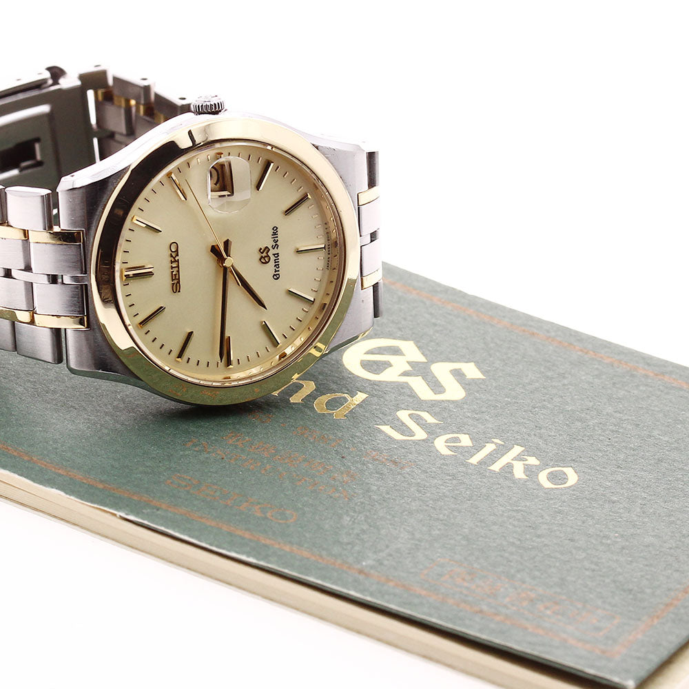SEIKO Grand Seiko SBGG008/8N65-9010 Date gold Dial Quartz Men's Watch_880612