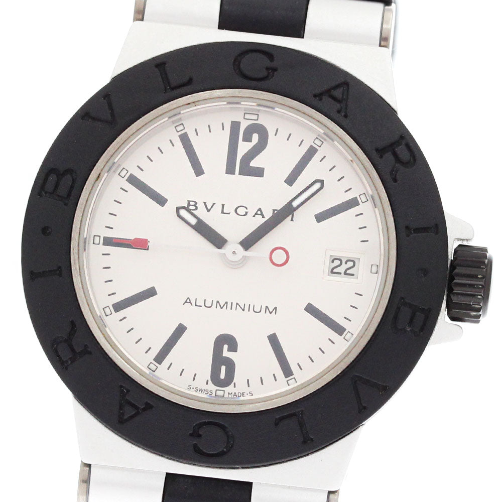 BVLGARI aluminum AL29TA Date Silver Dial Quartz Ladies Watch_880648