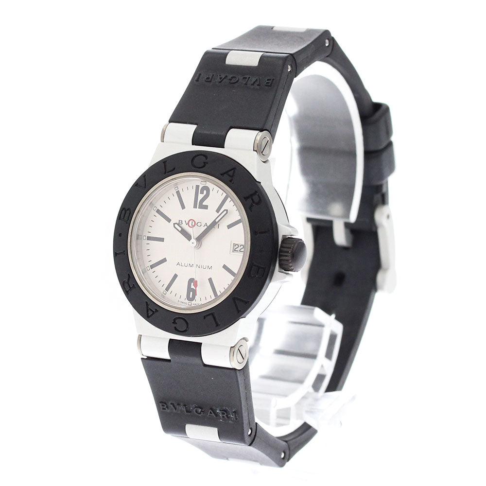 BVLGARI aluminum AL29TA Date Silver Dial Quartz Ladies Watch_880648