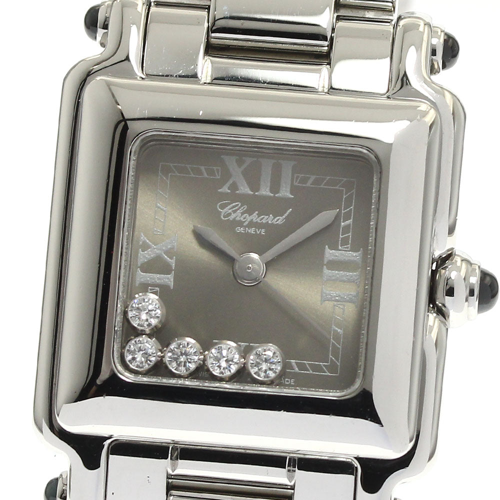 Chopard Happy sports 27/8893-23 5 diamonds gray Dial Quartz Ladies Watch_880693