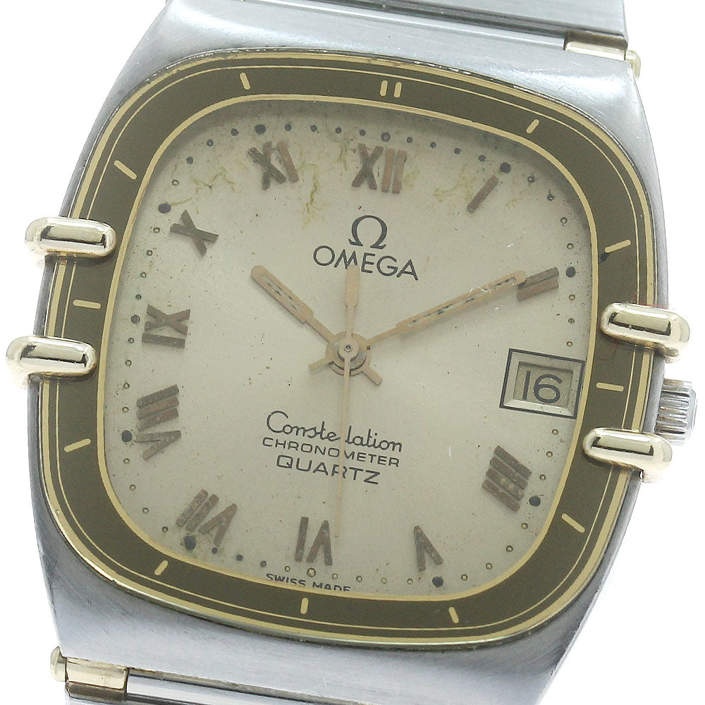 OMEGA Constellation harf bar gold Dial Quartz Ladies Watch_880701