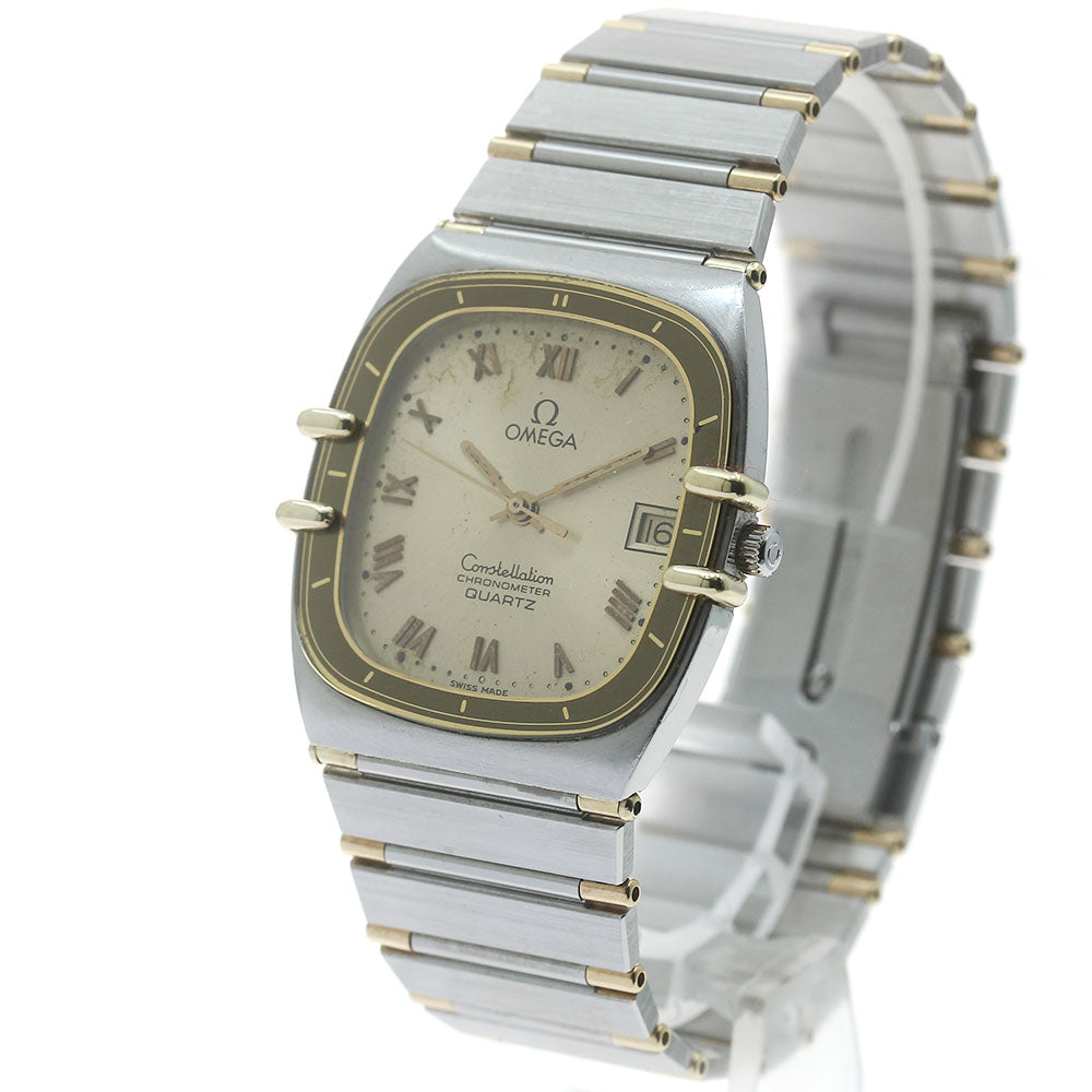 OMEGA Constellation harf bar gold Dial Quartz Ladies Watch_880701