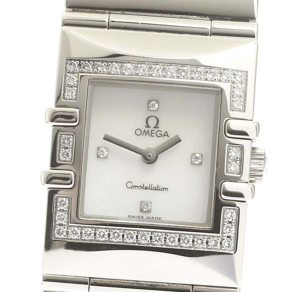 OMEGA Constellation 1528.36 Carre Quadra diamond bezel Quartz Ladies_880702
