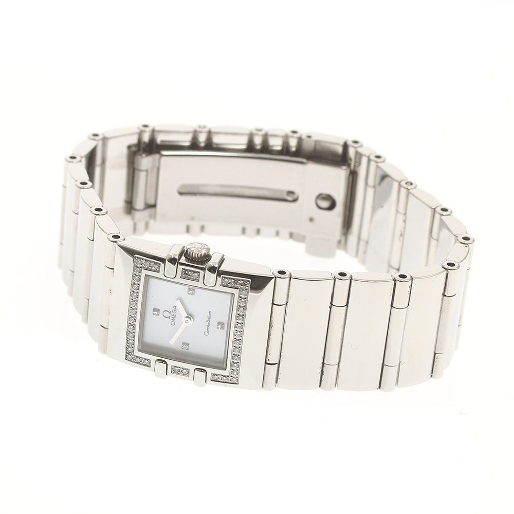 OMEGA Constellation 1528.36 Carre Quadra diamond bezel Quartz Ladies_880702