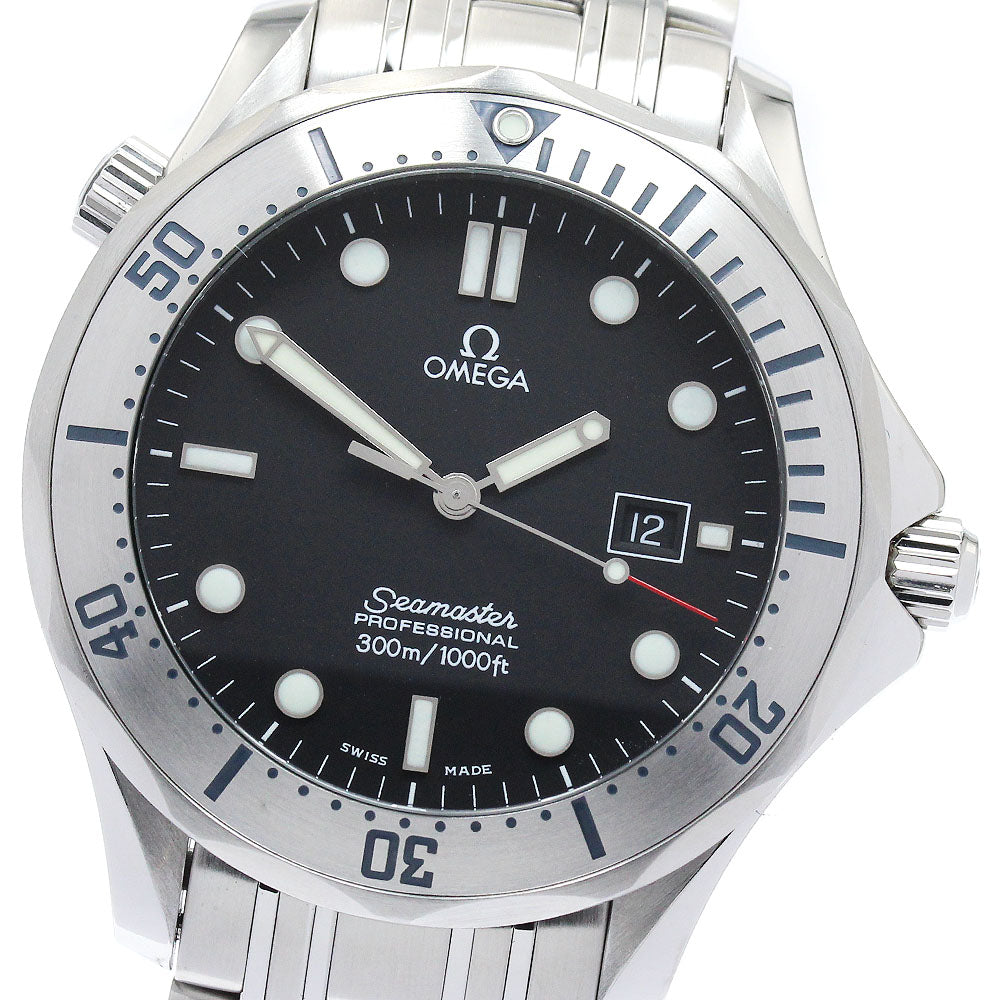 OMEGA Seamaster300 2261.50 Date Black Dial Quartz Men's Watch_880769