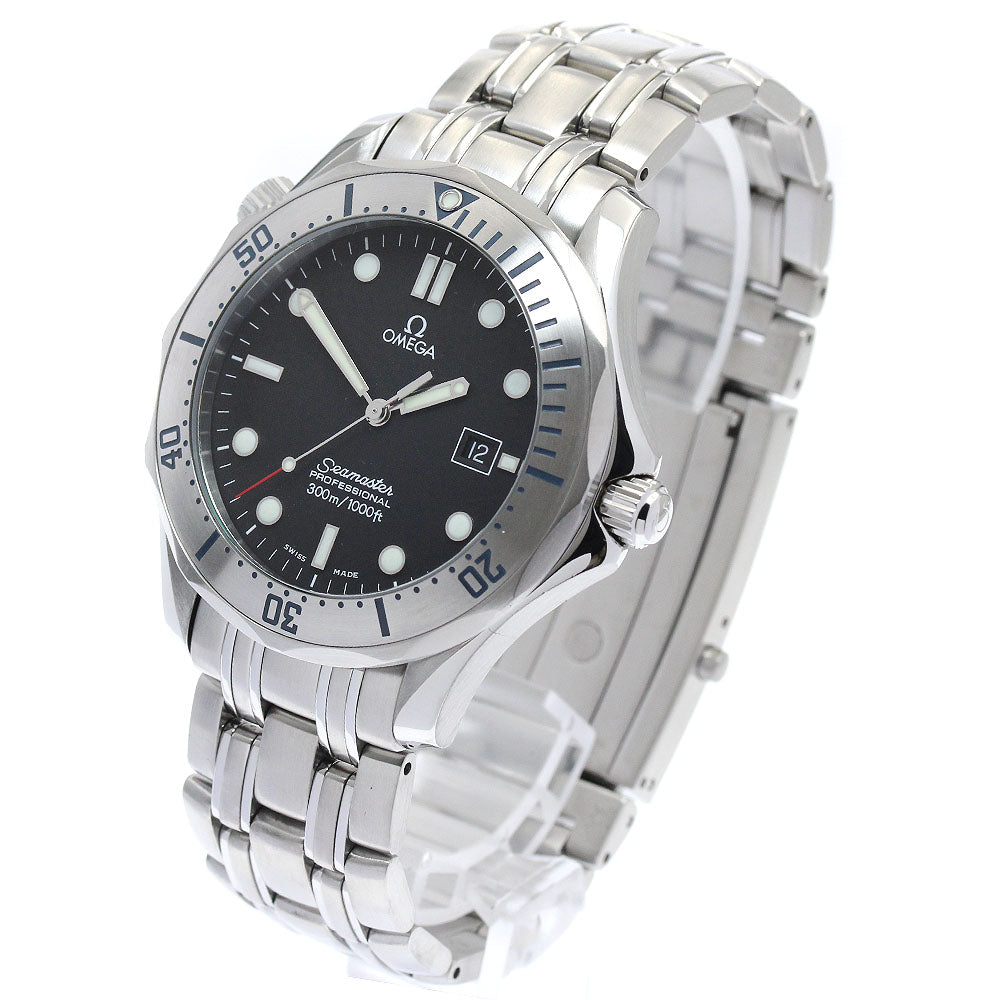 OMEGA Seamaster300 2261.50 Date Black Dial Quartz Men's Watch_880769