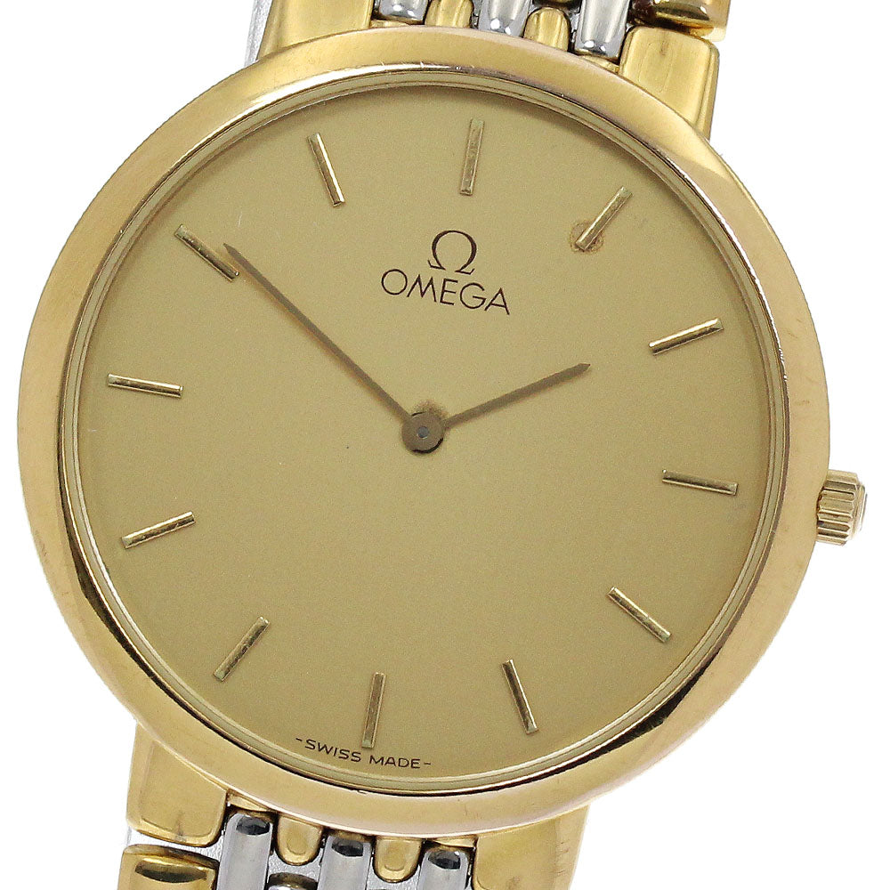 OMEGA De Ville gold Dial Quartz Men's Watch_880784