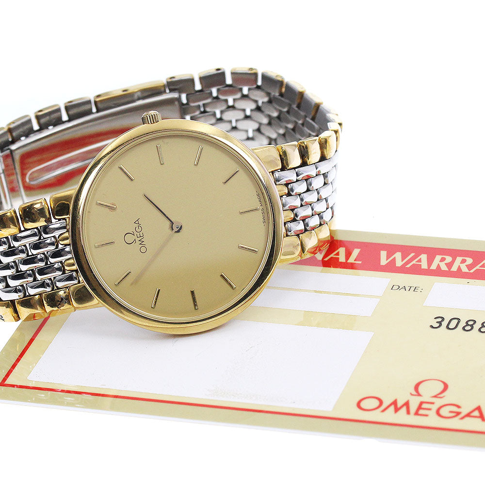 OMEGA De Ville gold Dial Quartz Men's Watch_880784