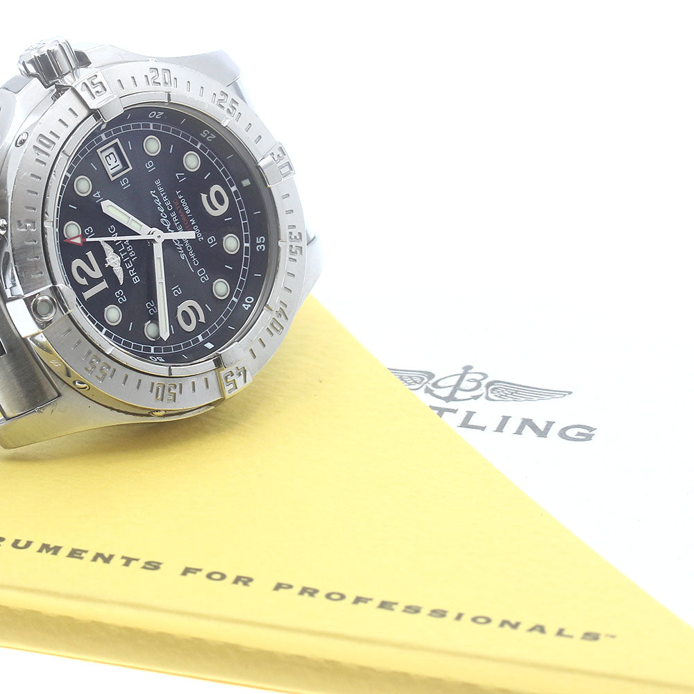 BREITLING Super Ocean A17390 Date black Dial Automatic Men's Watch_880785