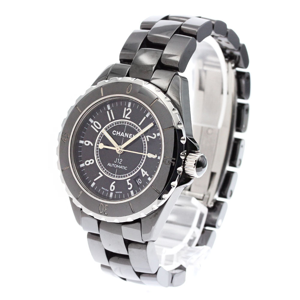 CHANEL J12 H0685 Date Black Ceramic 38MM Black Dial Automatic Men's Watch_880798