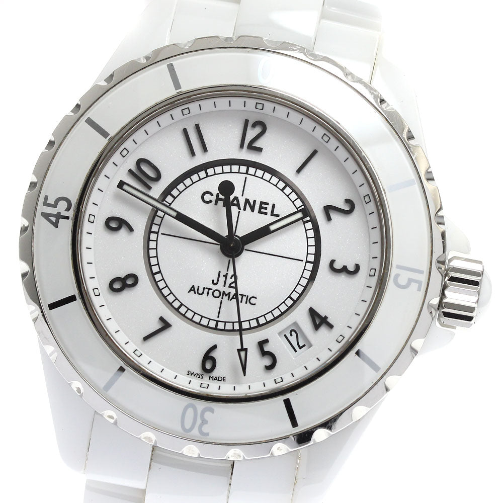 CHANEL J12 H0970 White Ceramic white Dial Automatic Men's Watch_880816