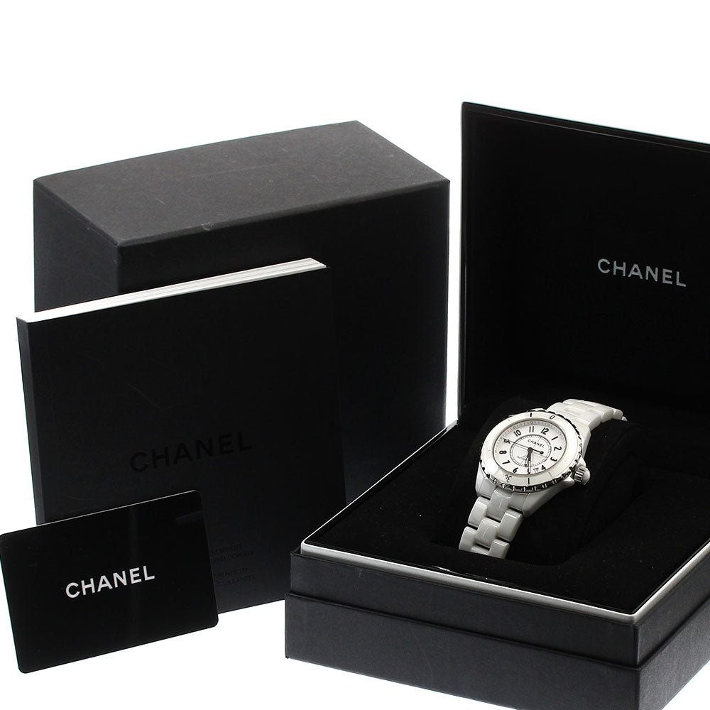 CHANEL J12 H0970 White Ceramic white Dial Automatic Men's Watch_880816