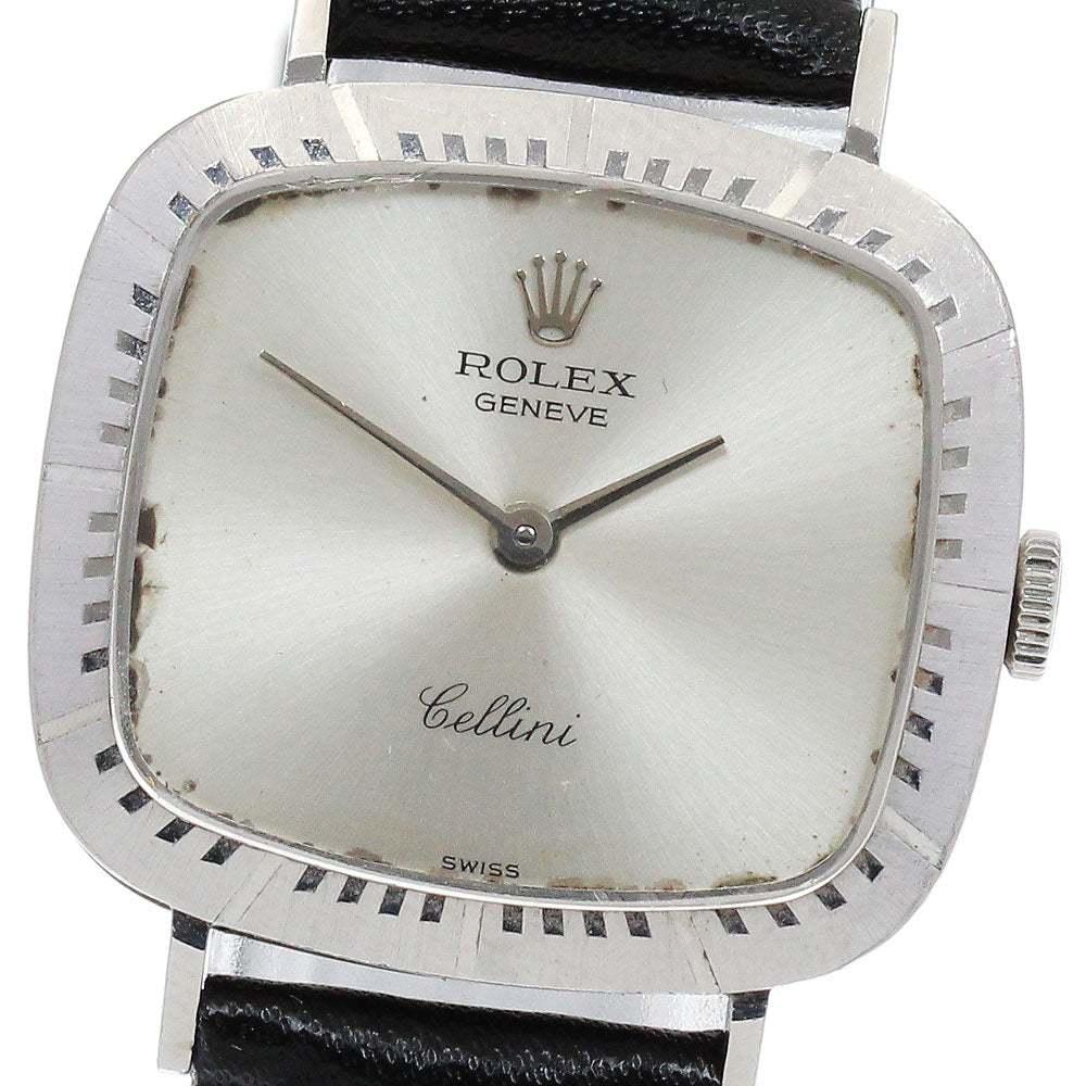 ROLEX Cellini 4082 K18WG cal.1601 Silver Dial Hand Winding Ladies Watch_880907