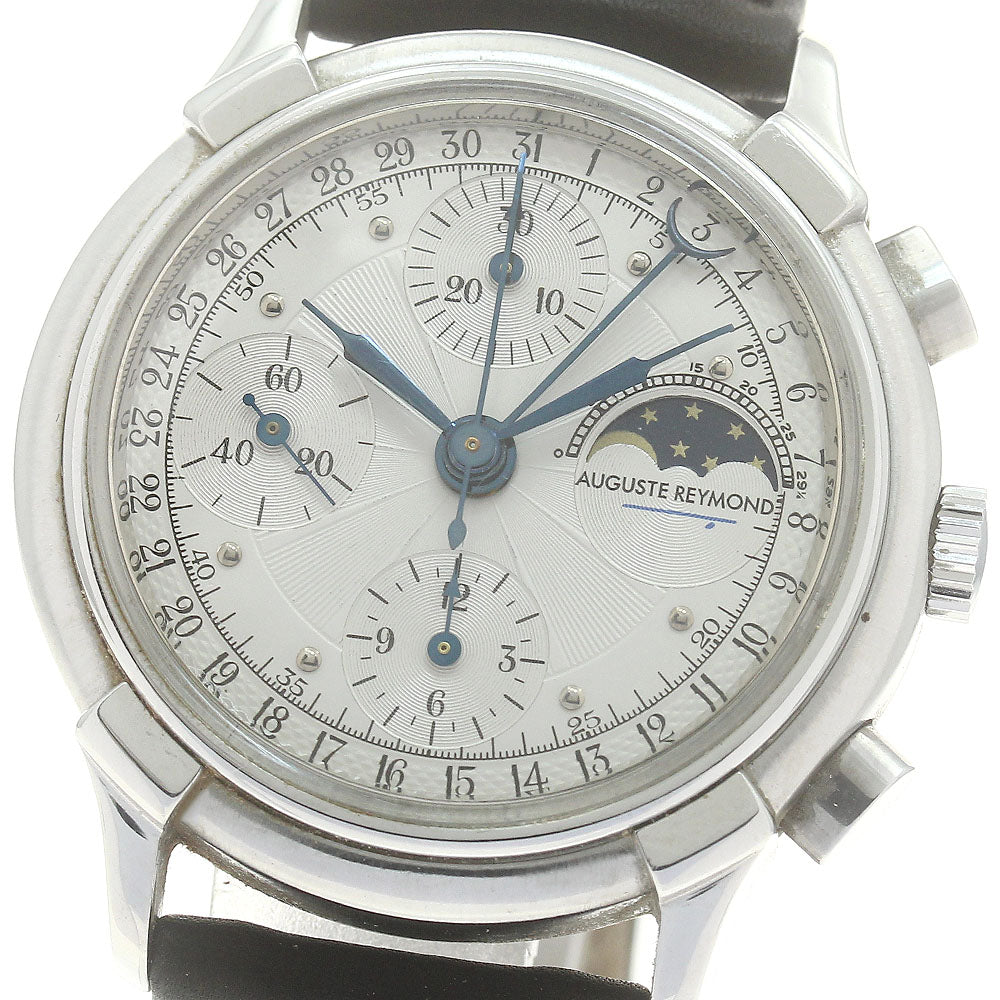 Auguste Reymond Chronograph Moon Phase Silver Dial Automatic Men's Watch_880928