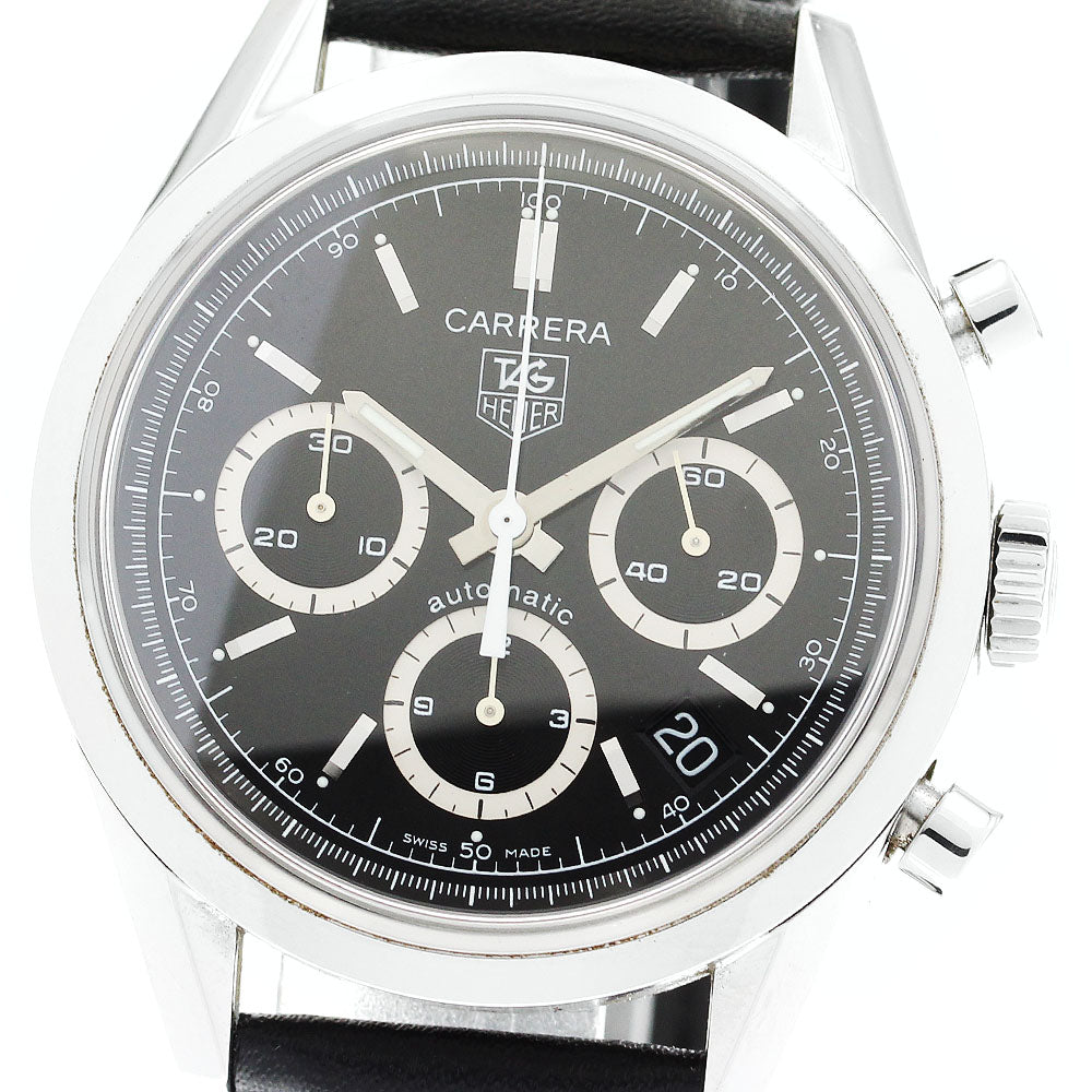TAG HEUER Carrera CV2113.FC6180 Chronograph black Dial Automatic Men's_880932