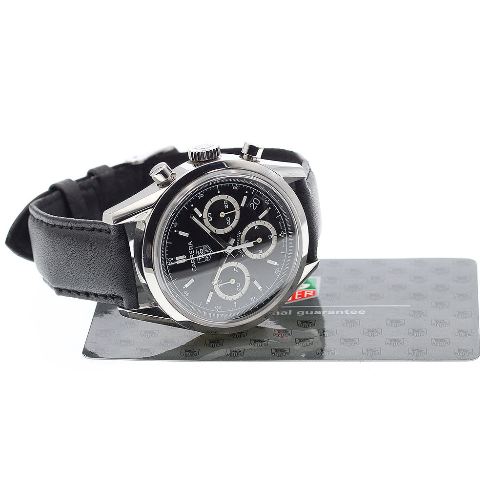 TAG HEUER Carrera CV2113.FC6180 Chronograph black Dial Automatic Men's_880932