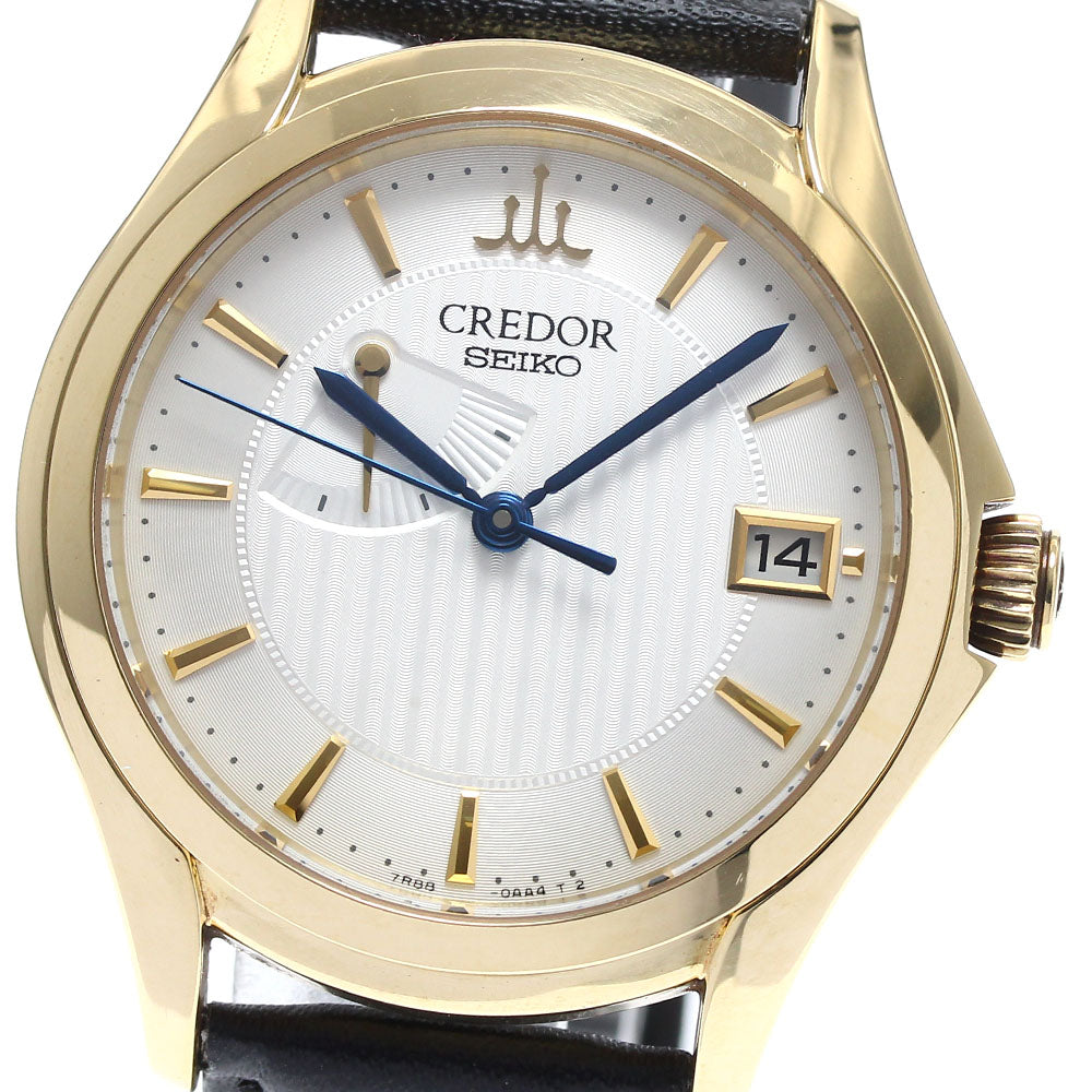 SEIKO CREDOR GBLH998/7R88-0AA0 K18YG date Spring drive Men's Watch_880938