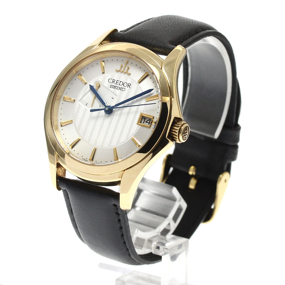 SEIKO CREDOR GBLH998/7R88-0AA0 K18YG date Spring drive Men's Watch_880938