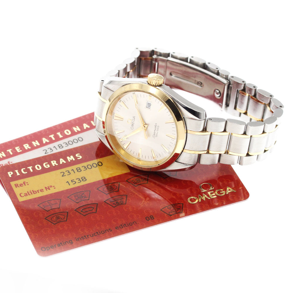 OMEGA Seamaster Aqua Terra 2318.30 Date Silver Dial Quartz Boy's Watch_880949