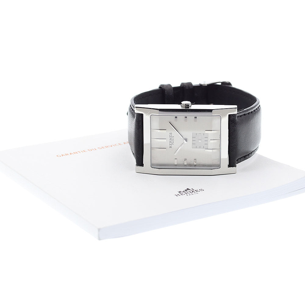 HERMES tandem TA1.810 Small seconds Silver Dial Quartz Men's Watch_880950
