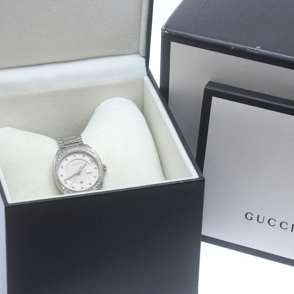 GUCCI 142.5/YA142505 12P diamond diamond bezel Silver Dial Quartz Ladies_880961