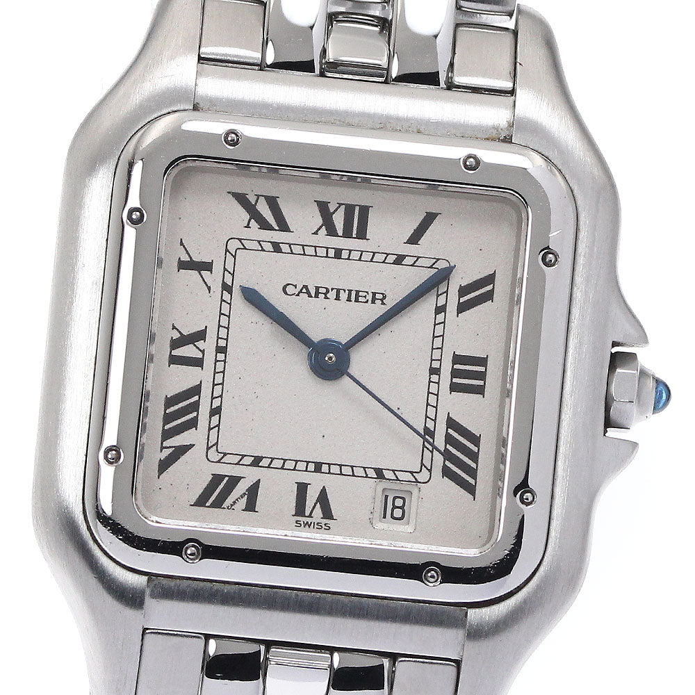 CARTIER PANTHEREMM W25054P4 Date beige Dial Quartz Boy's Watch_880965