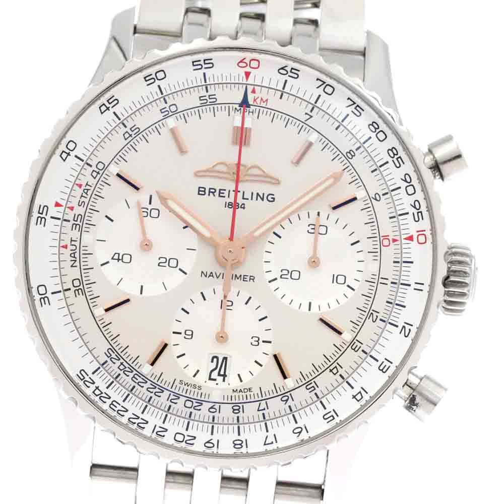 BREITLING Navitimer B01 Chronograph 41 AB0139 Silver Dial Automatic Men's_880966