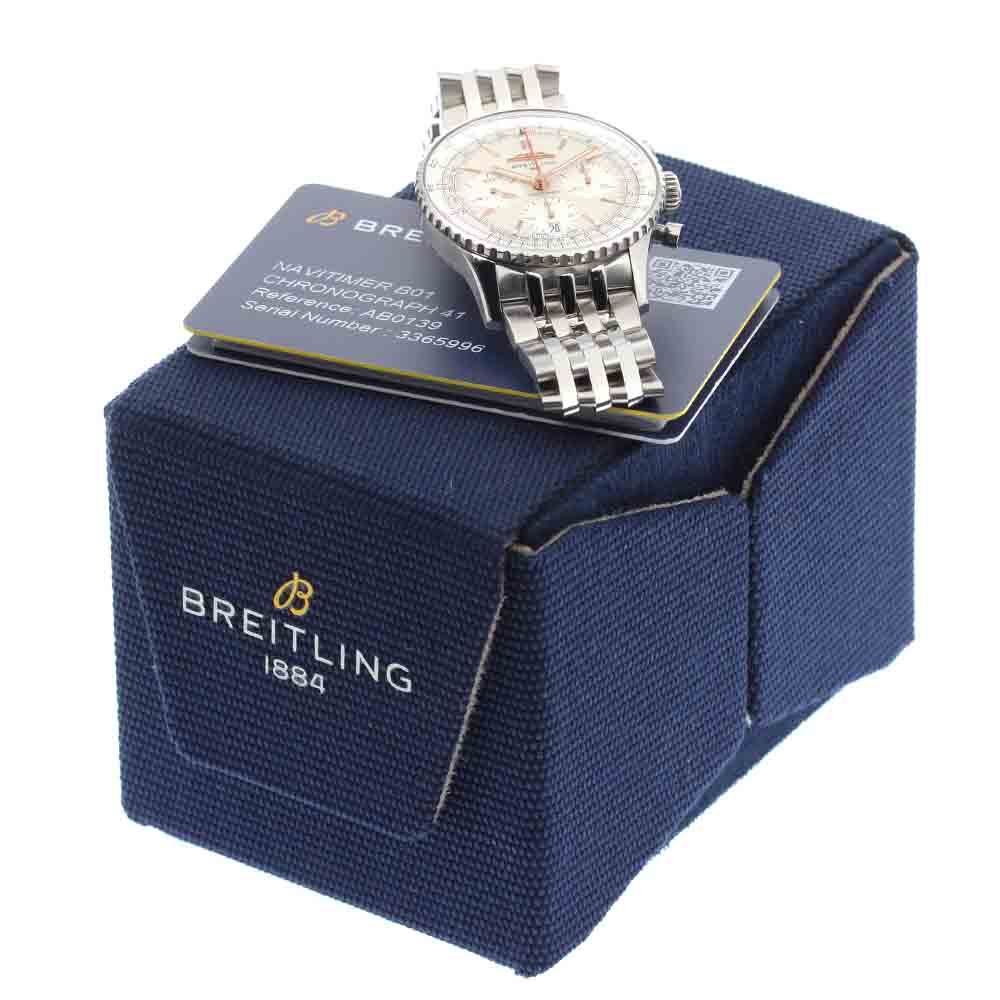 BREITLING Navitimer B01 Chronograph 41 AB0139 Silver Dial Automatic Men's_880966