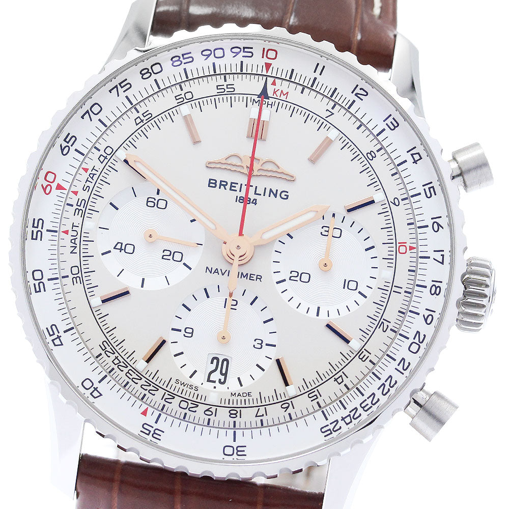 BREITLING Navitimer B01 Chronograph 41 AB0139 Silver Dial Automatic Men's Watch_880971