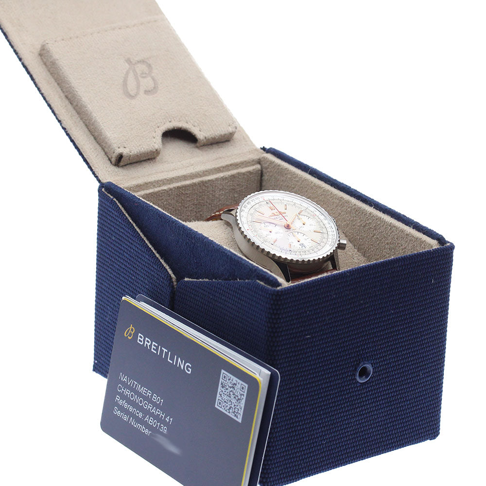 BREITLING Navitimer B01 Chronograph 41 AB0139 Silver Dial Automatic Men's Watch_880971