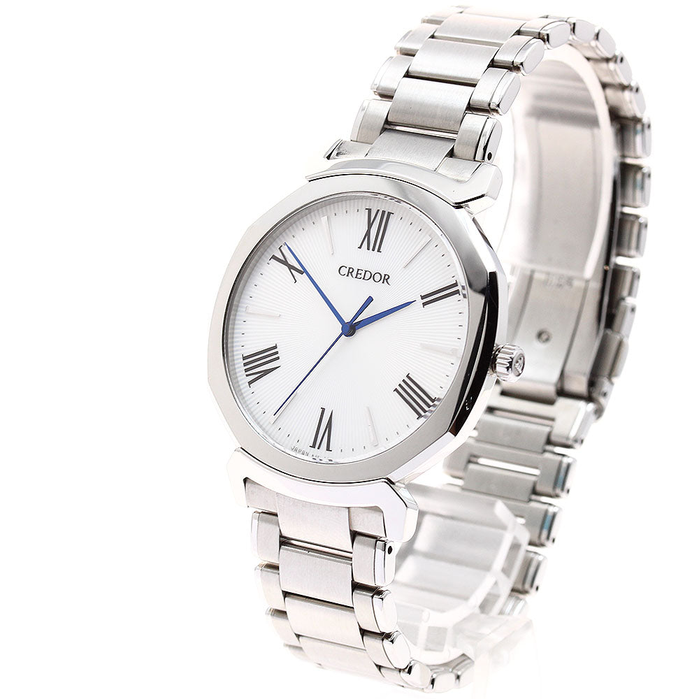SEIKO CREDOR Linearx GCAR979/8J81-0AS0 white Dial Quartz Men's Watch_881008