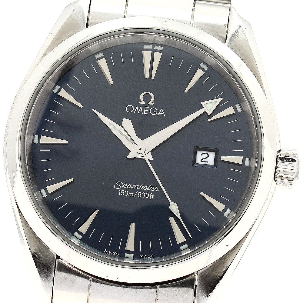 OMEGA Seamaster Aqua Terra 2517.80 Date Navy Dial Quartz Men's Watch_881010