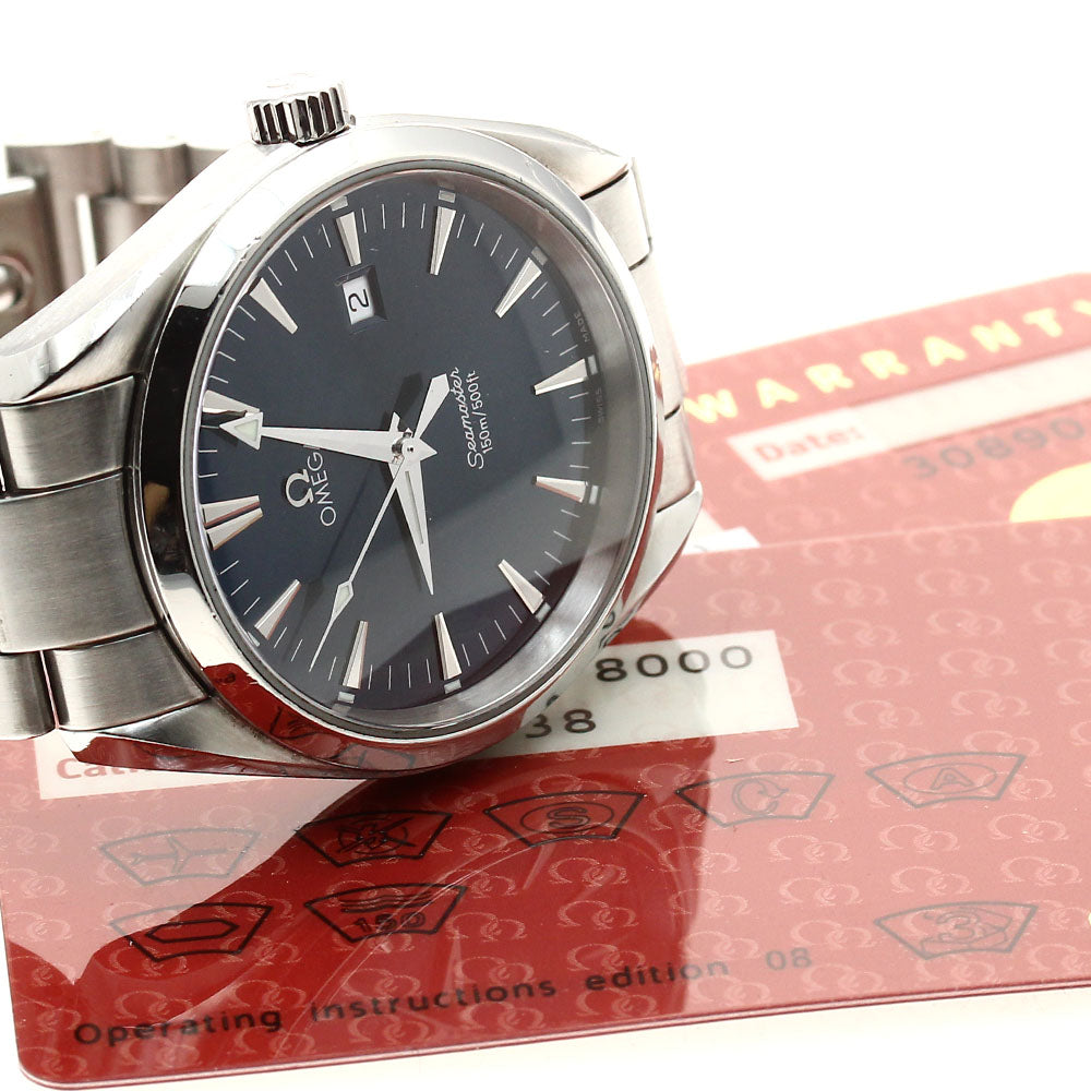 OMEGA Seamaster Aqua Terra 2517.80 Date Navy Dial Quartz Men's Watch_881010