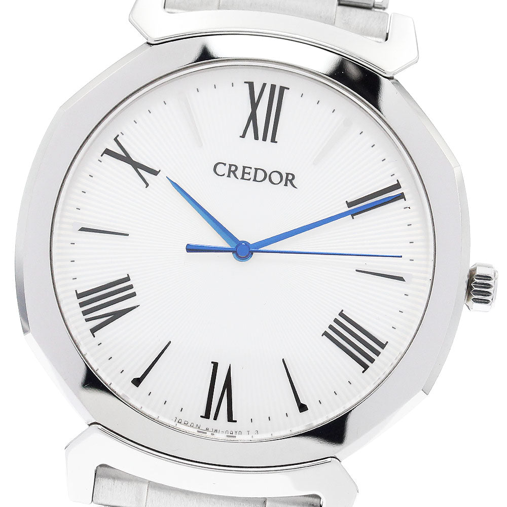 SEIKO CREDOR Linearx GCAR979/8J81-0AS0 Silver Dial Quartz Men's Watch_881013