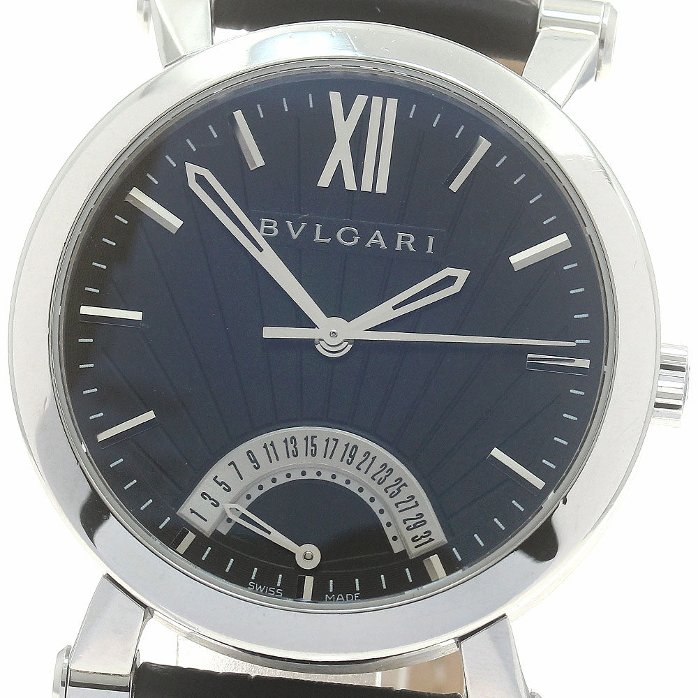 BVLGARI Sotirio Bulgari SB42SDR Retrograde black Dial Automatic Men's Watch_881021