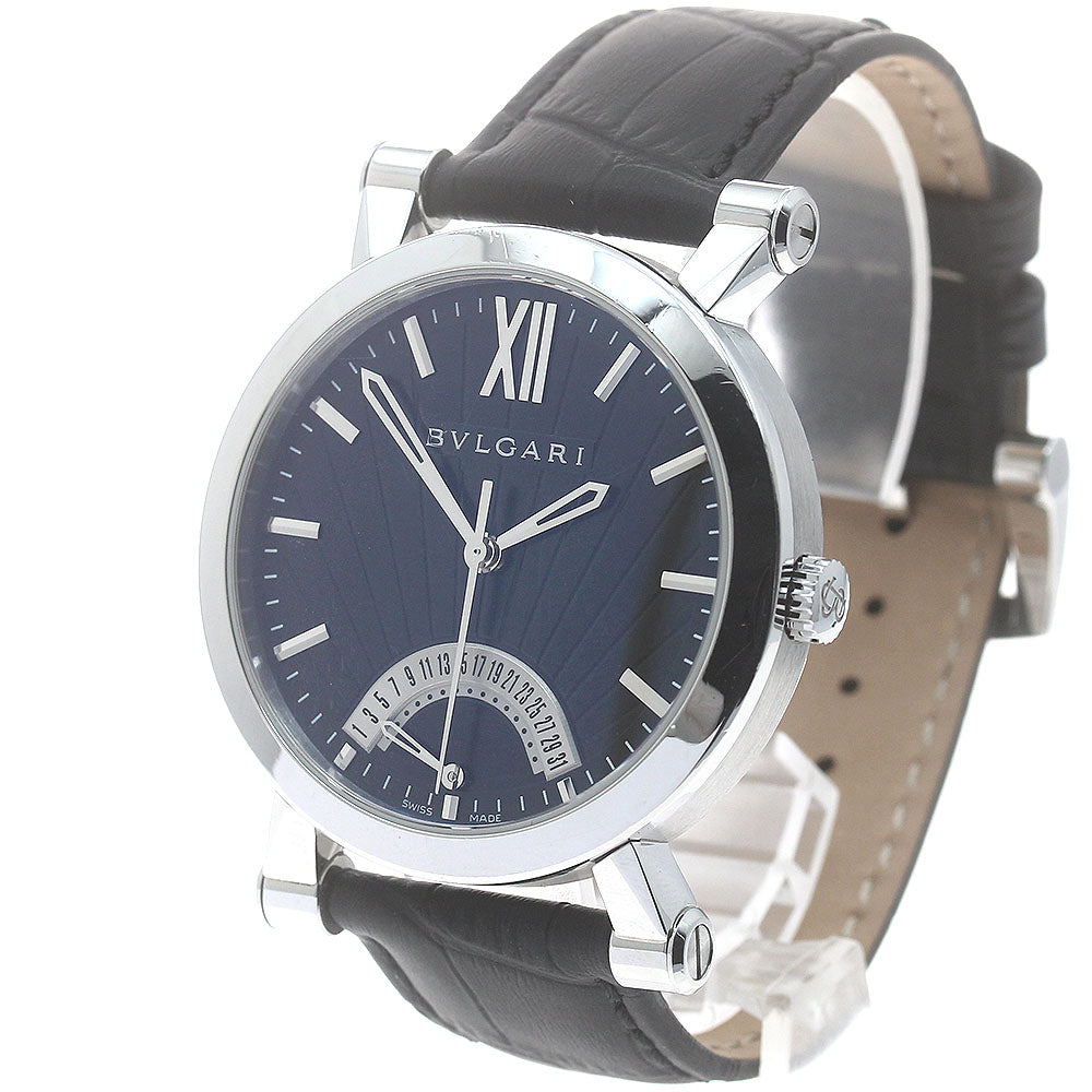 BVLGARI Sotirio Bulgari SB42SDR Retrograde black Dial Automatic Men's Watch_881021