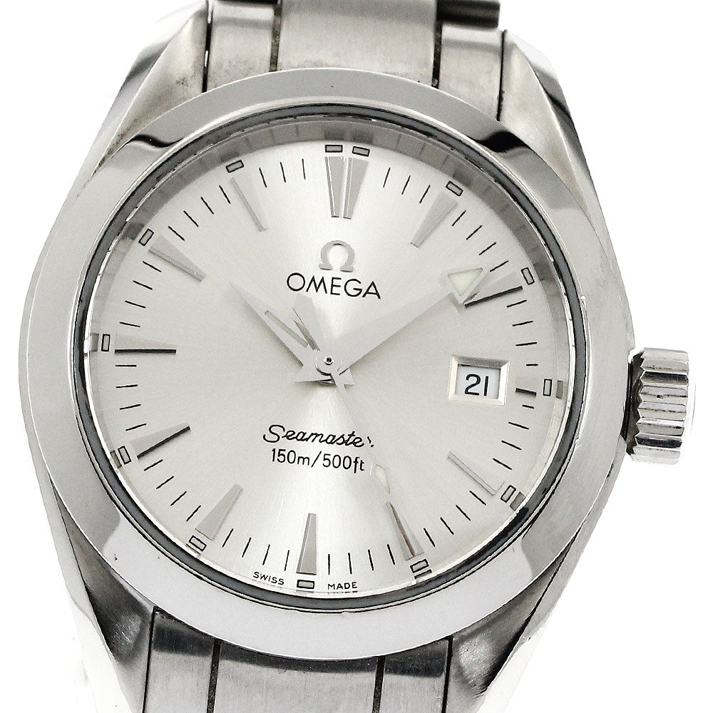 OMEGA Seamaster Aqua Terra 2577.30 Date Silver Dial Quartz Ladies Watch_881025