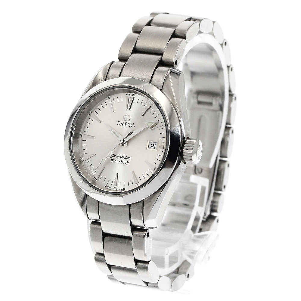 OMEGA Seamaster Aqua Terra 2577.30 Date Silver Dial Quartz Ladies Watch_881025
