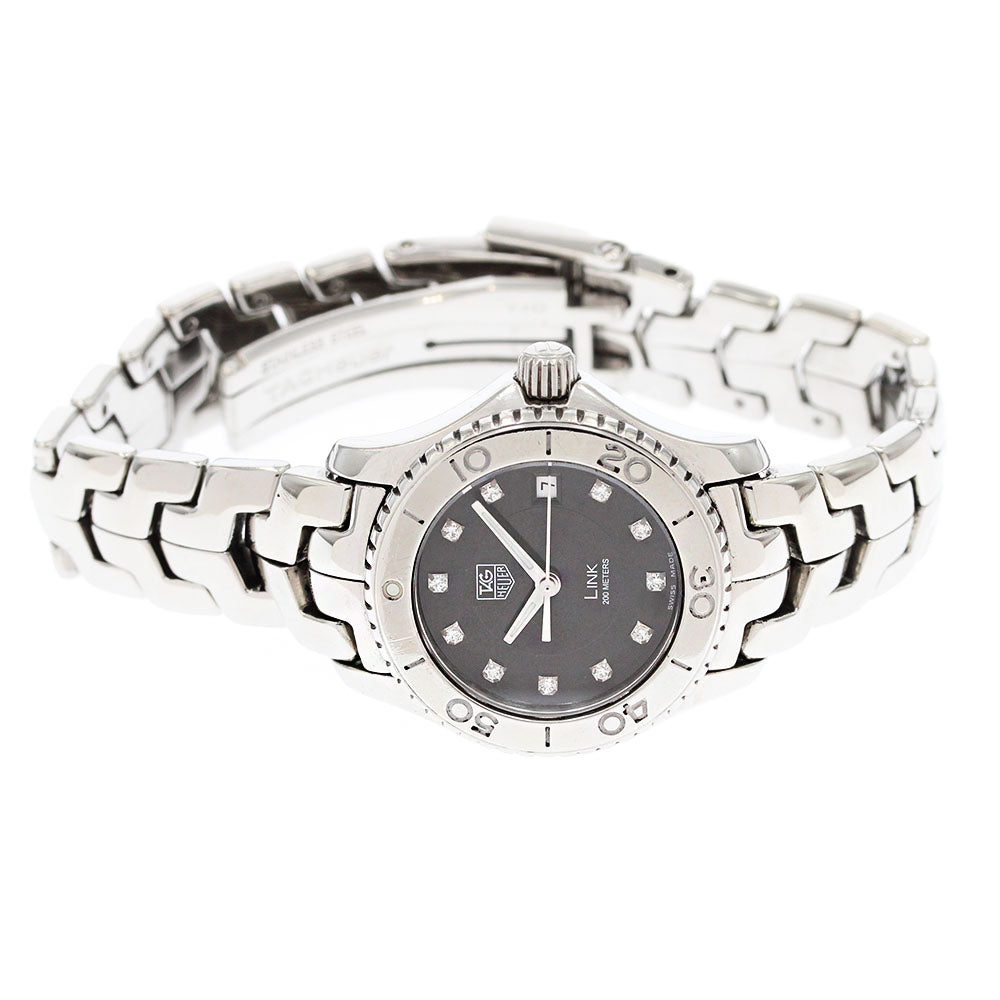 TAG HEUER Link WJ1318-0 11P diamond black Dial Quartz Ladies Watch_881042