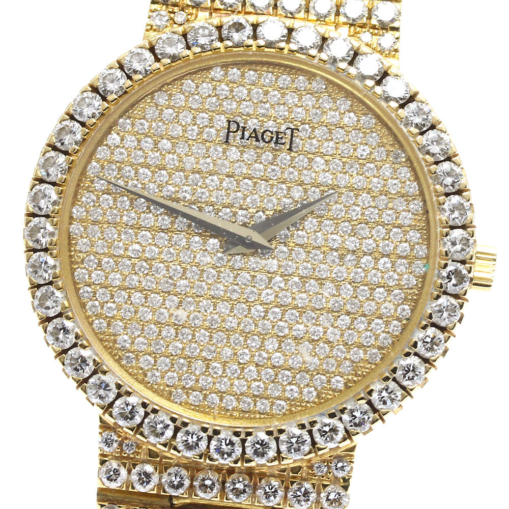 PIAGET dancer 90256 C 626 K18YG full diamond Hand Winding Men's Watch_881045