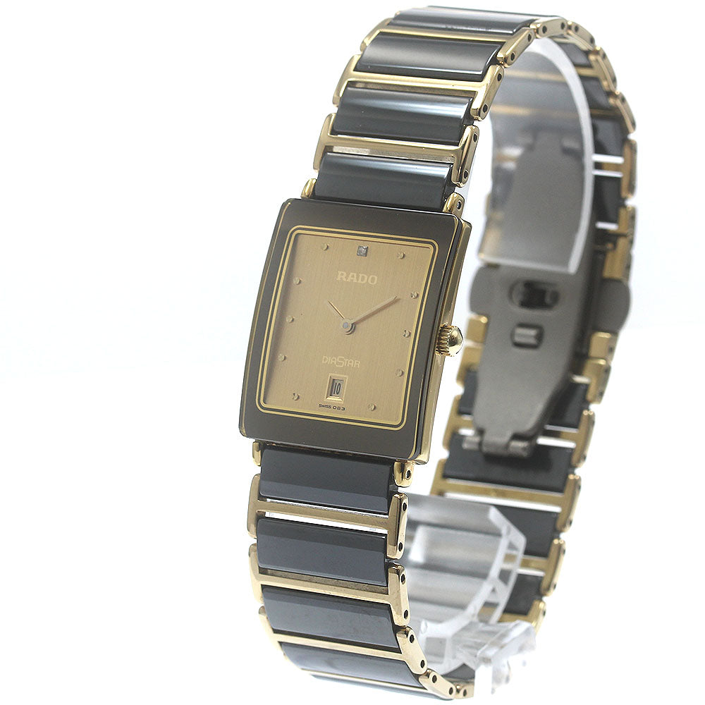 RADO Diastar 160.0281.3N Date Gold Dial Quartz Men's Watch_881172