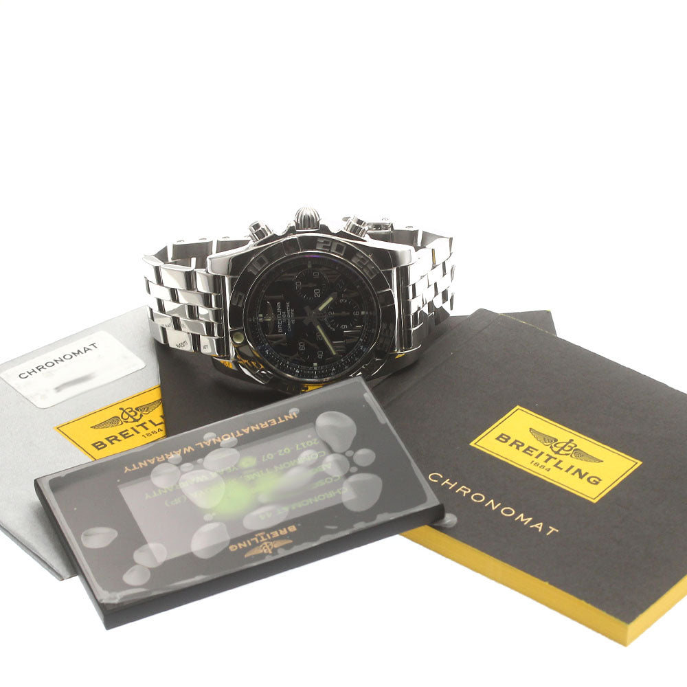 BREITLING Chronomat 44 AB0110 Date Chronograph Automatic Men's Watch_881351