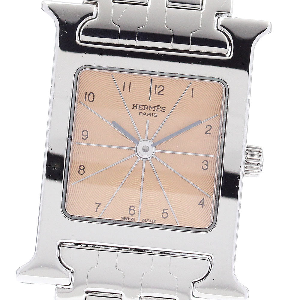 HERMES H watch HH1.210 Orange Dial Quartz Ladies Watch_881359