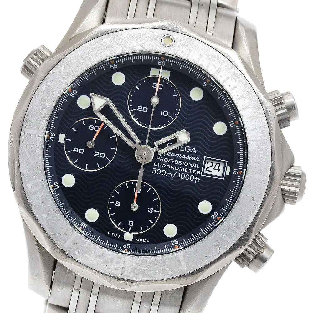 OMEGA Seamaster300 2298.80 Chronograph Navy Dial Automatic Men's Watch_881376