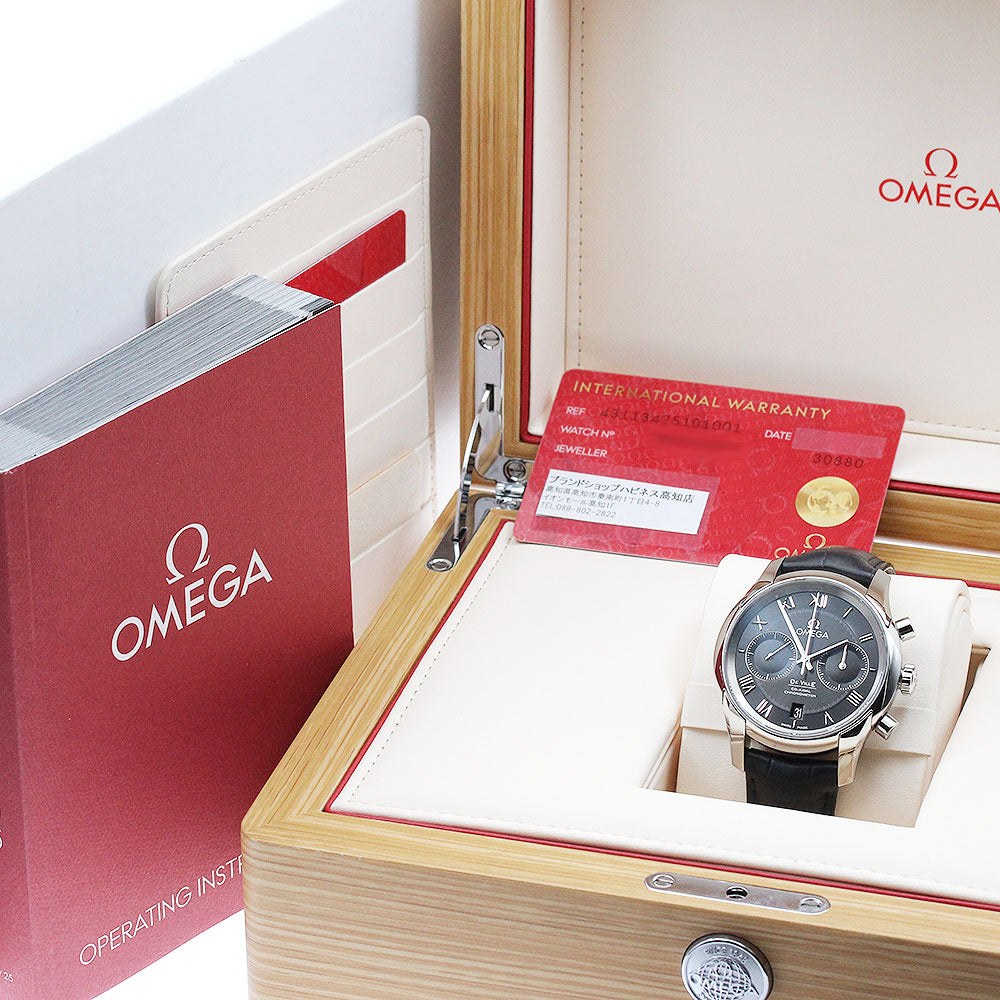 OMEGA De Ville Coaxial 431.13.42.51.01.001 Chronograph Date black Dial Automatic Men's Watch_881381