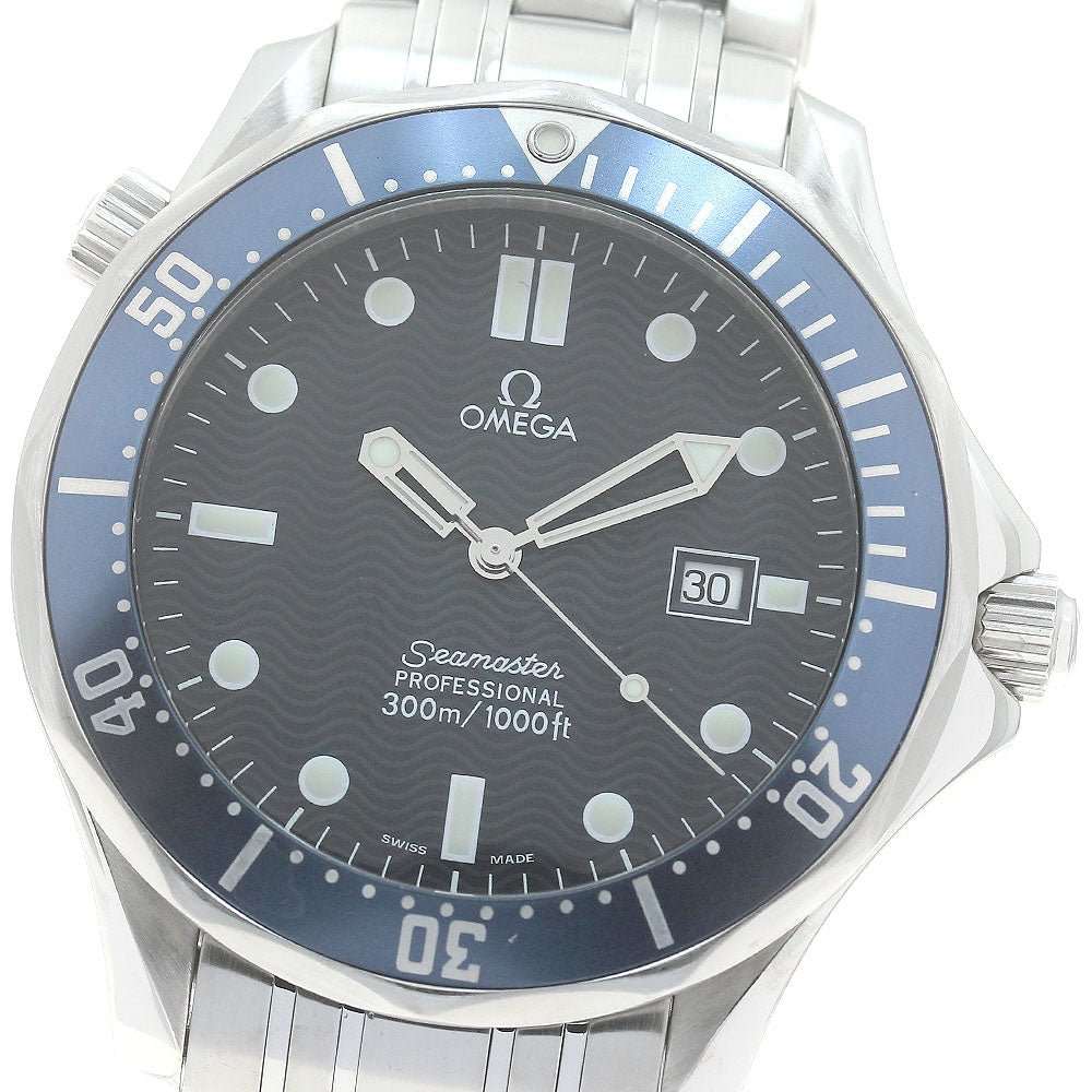OMEGA Seamaster300 2541.80 Date Navy Dial Quartz Men's Watch_881389