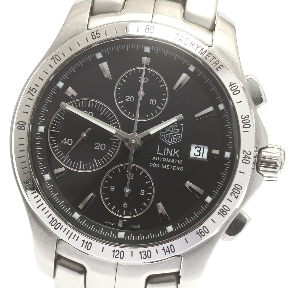 TAG HEUER Link CJF2110 Chronograph Date black Dial Automatic Men's Watch_881407
